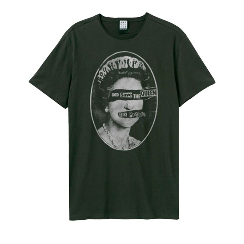 Sex Pistols Unisex Adult God Save The Queen T-Shirt / Gray